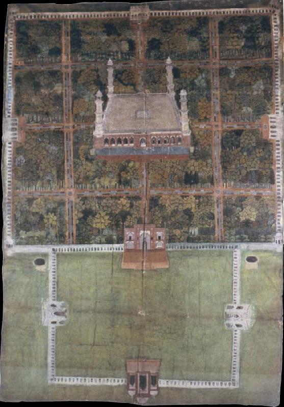 unknow artist Jahangir-s tomb at Shahdara oil painting image